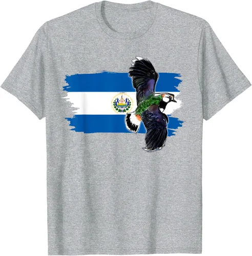 Vista 47 de Camiseta con la bandera de El Salvador, mapa de El Salvador, camiseta de Salvador para mujer, Negro