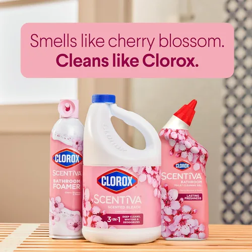 Vista 8 de Clorox Scentiva - Gel de limpieza para inodoro, flor de cerezo y melocotón, 24 onzas líquidas (paquete de 2)