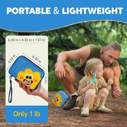 Vista 4 de Stbernard Pequeño kit de primeros auxilios para niños y adultos, kit médico con termómetro digital para el hogar, viajes, senderismo, mochila, 6.3 x