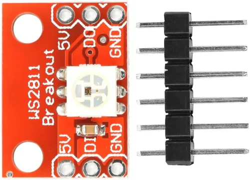 Vista 5 de WS2812 5pcs módulo, tablero RGB LED WS2812B con control de color independiente para 5050 RGB LED