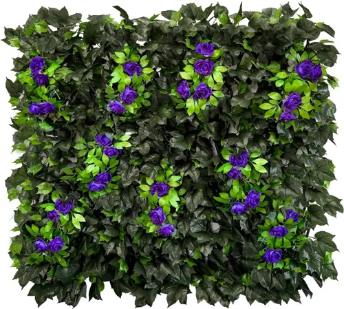 Vista 32 de Pantalla de Privacidad de Cerca Expandible para Balcón, Patio Exterior, Panel Decorativo de Cercado de Hiedra Artificial, Setos Artificiales