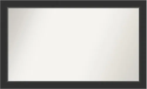 Vista 90 de Amanti Art Espejo personalizado, espejo de baño negro Astor, espejo de pared o espejo de tocador de baño sobre el fregadero (25 x 25 pulgadas)