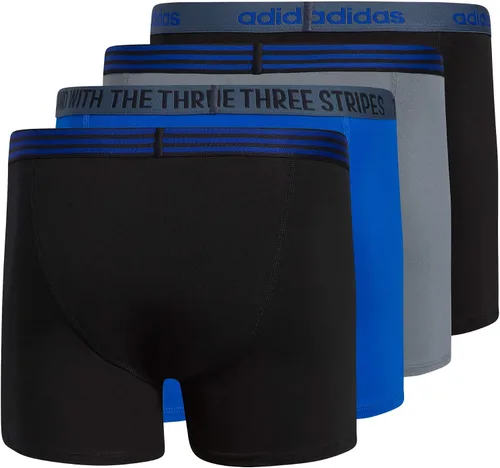 Vista 5 de adidas Calzoncillos de algodón elástico para hombre, paquete de 4