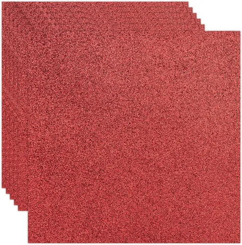 Vista 7 de Rramorrra - Papel de cartulina negra con purpurina de 12 x 12 pulgadas, 15 hojas de 12.35 oz/m²/130 libras, papel de construcción negro brillante