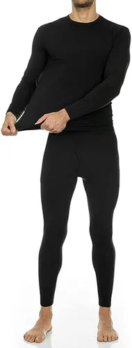 Vista 2 de Thermajohn Ropa interior térmica ultrasuave para hombre conjunto largo Jhons con forro polar