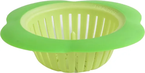 Vista 2 de Evri-Sink - Colador de fregadero con borde ancho grande, herramienta para fregaderos de cocina, se adapta a la mayoría de fregaderos de cocina