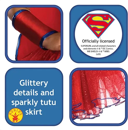 Vista 3 de Rubie's Supergirl - Disfraz tutú para niña