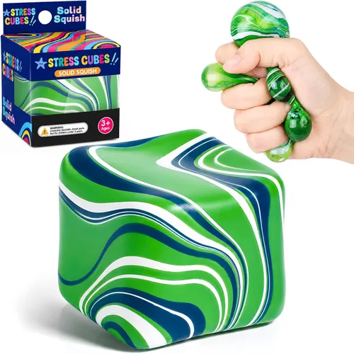 Vista 9 de VISCOO 32 Pcs Stress Cube, Slow Rising Squishy, Cube Stress Balls 32p-cubes 8