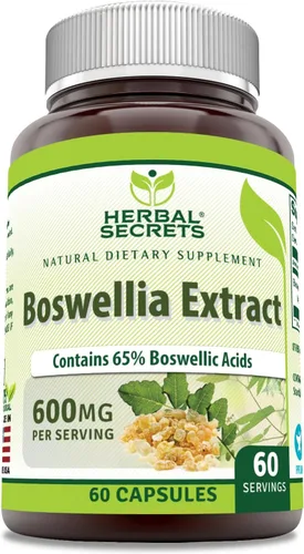Vista 6 de Extracto de Boswellia Serrata Herbal Secrets (65% de ácidos de boswellia) 0.021 oz 120 comprimidos naturales, paquete de de 1, 1