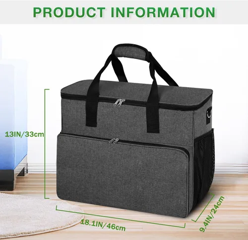 Vista 7 de Bolsa de almacenamiento compatible con el limpiador de alfombras y tapicería Bissell 1400B/3353, bolsa de transporte para limpiador de vapor