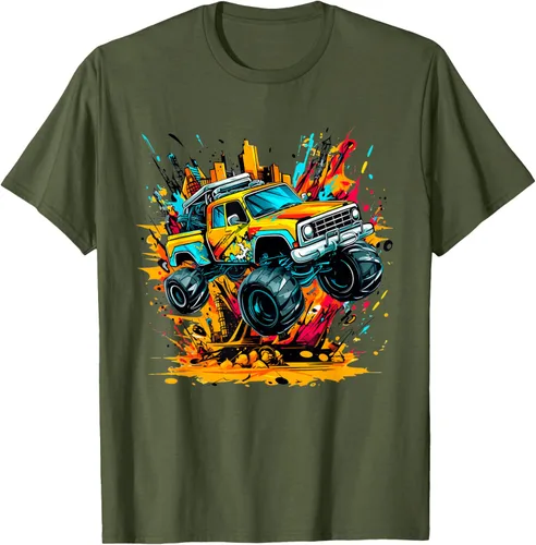 Vista 53 de Monster Trucks Are My Jam - Camiseta Monster Truck, Negro