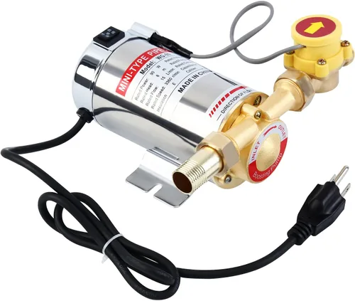Vista 2 de Samger Bomba Elevadora de Presión de Agua, 110V 90W 243GPH 15PSI Bomba de Agua Doméstica con Interruptor Automático de Flujo de Agua, Bombas