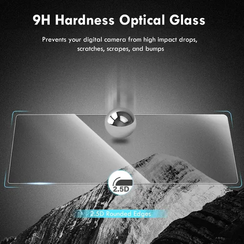 Vista 4 de Rieibi Protector de pantalla para cámara Hasselblad X2D/X2D II 100c (para accesorios), dureza 9H de 0.010 in, película de vidrio templado universal
