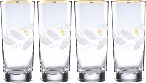 Vista 6 de Lenox 886857 Holiday Gold - Juego de 4 piezas de vasos de globo, vajilla de Navidad, para recibir invitados