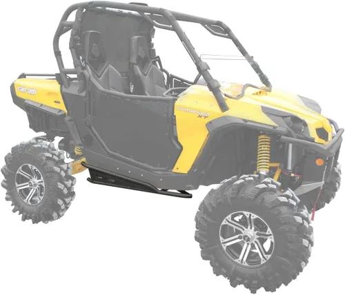 Vista 2 de SuperATV Rock Sliders Nerf Bars Tree Kickers para 2010-2014 Can Am Commander 800/1000 Negro Construido de tubo de acero de 1.75 pulgadas