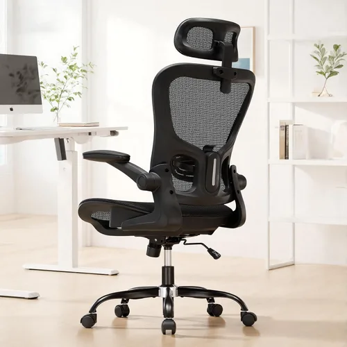 Vista 2 de GTPLAYER Silla de oficina, silla de escritorio ergonómica para el hogar con malla de respaldo alto, sillas de escritorio de malla para computadora
