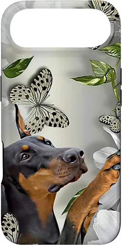 Vista 27 de Doberman Pinscher Daisy and Butterfly Case for iPhone 17