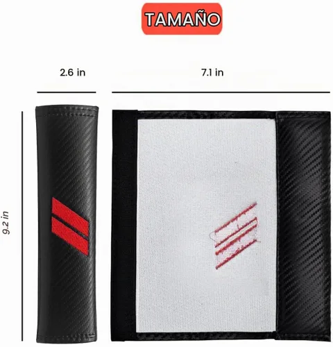 Vista 5 de 2 piezas de fundas para cinturón de seguridad para accesorios Dodge, almohadillas para cinturón de seguridad compatibles con Dodge Charger Durango