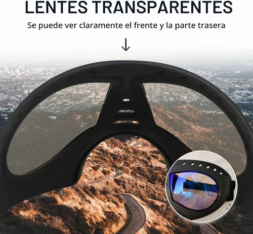 Vista 3 de Gafas grandes para perros con protección para ojos de mascotas para razas medianas a grandes, resistentes al viento, a prueba de nieve, a prueba