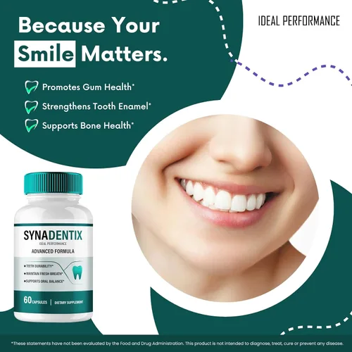 Vista 5 de SynaDentix - Cápsulas oficiales de Syna Dentix, píldoras de suplemento de salud oral Syna Dentix, máxima fuerza, totalmente naturales para la salud