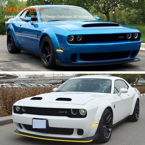 Vista 9 de ADIIL Luces de posición laterales LED de repuesto para Dodge Challenger SRT Widebody RT ámbar LED guardabarros delanteros OEM Fit Sidemarker Kit