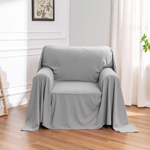 Vista 22 de MEETSKY Funda para silla reclinable, a prueba de arañazos, para gatos, fundas de sofá de gran tamaño, lavable para sofá individual, funda suave