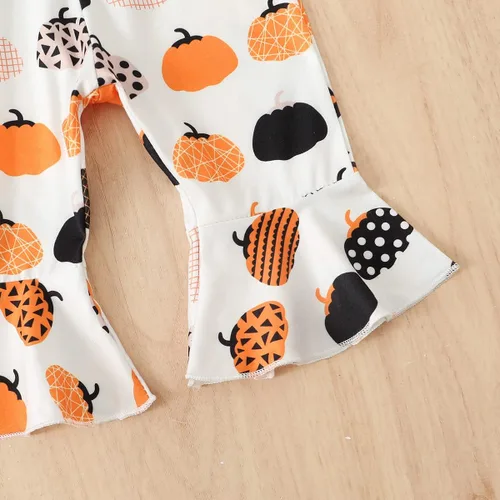 Vista 6 de BIRTHDAY SHARK Traje de Acción de Gracias para bebé niña traje de Acción de Gracias calabaza más linda en el parche ropa para niña