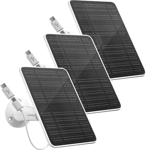 Vista 12 de Panel solar premium para cámara Google Nest, panel solar de 5W para cámara Google Nest interior y exterior (versión con batería), especialmente
