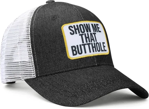 Vista 4 de LGBTQ Rainbow Show Me The Butthole Trucker - Gorra plana para hombre y mujer