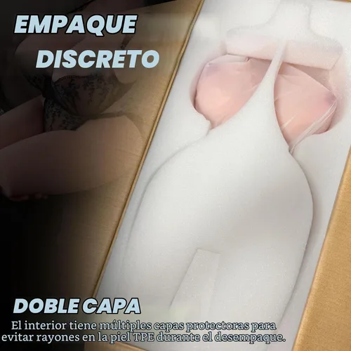 Vista 9 de Muñeca sexual BBW Torso para hombres, muñecas sexuales gordas de 33 libras