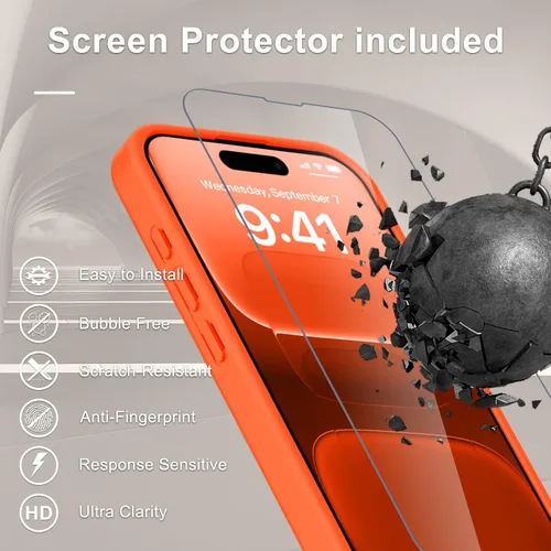 Vista 265 de Funda para Google Pixel 10 Pro XL, cubierta magnética mate, color negro Fit for MagSafe, Screen Protector included, Shockproof Military Grade