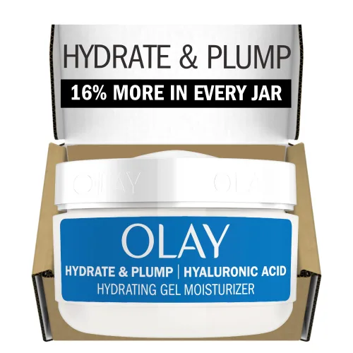 Vista 17 de Olay - Hidratante facial con ácido hialurónico, hidratación instantánea para mujeres, sin fragancia - solución para piel seca, resplandeciente