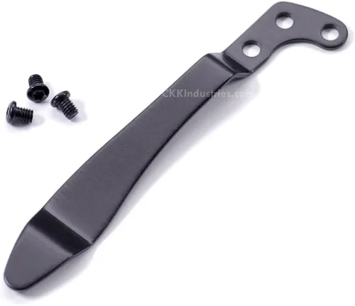 Vista 8 de EZSMITH (Modelo 1 Pinza de bolsillo universal - (Acabado táctico negro) - Pinza de bolsillo de repuesto para cuchillos plegables, teléfonos Modelo 1