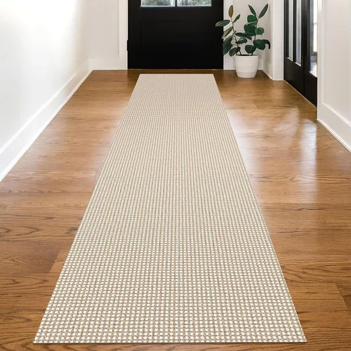 Vista 64 de KOZYFLY - Tapetes de pasillo, lavables, con respaldo de goma antideslizante, tapete de algodón para interiores, entrada, puerta trasera, habitación