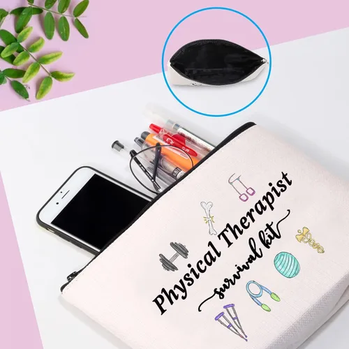Vista 5 de GJTIM Physical Therapist Gift PT Apreciation Thank You Gift Physical Therapist Survival Kit Bolsa de maquillaje