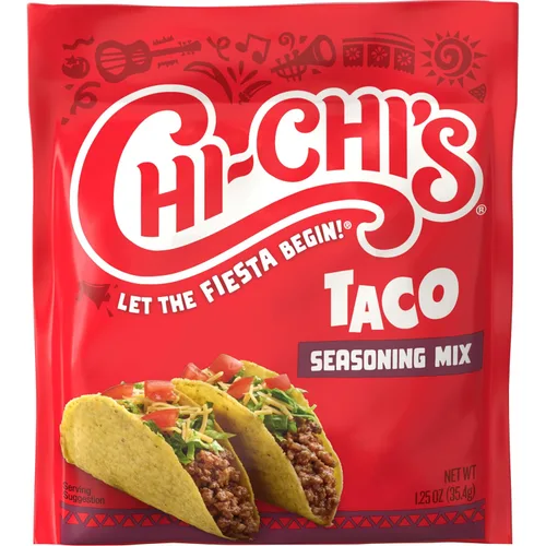 Vista 4 de CHI-CHI'S Mezcla de condimentos para tacos, 1.25 onzas (paquete de 24)
