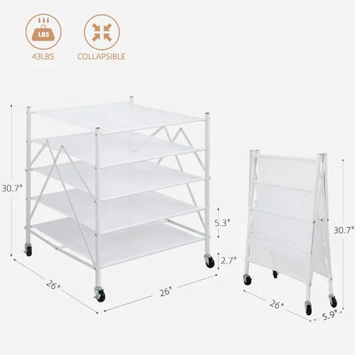 Vista 11 de STORAGE MANIAC Estante para Secar Suéteres, Estante de Secar Ropa de Malla, Estante de Secar Ropa de lavandería Apilable, Secador Plano