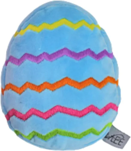 Vista 7 de Midlee Juguete de peluche para perro de huevo de Pascua, azul (pequeño)
