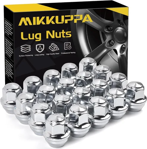 Vista 33 de MIKKUPPA 20 tuercas de llanta OEM 9/16-18, repuesto para Dodge Dakota 2006-2010, Durango 2004-2009, ruedas Ram 1500 Factory 2002-2010, asiento negro