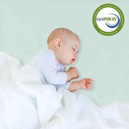 Vista 4 de Treaton, 2-Inch High Density Medium Firm Foam Mattress Topper, CertiPUR-US Certified for Superior Comfort and Support, Full, Green