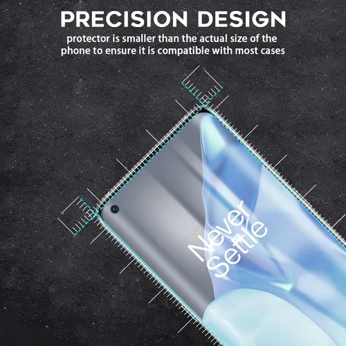 Vista 3 de Orzero Protector de pantalla de TPU compatible con OnePlus 9 Pro (no de vidrio), con herramienta de alineación, alta definición, sin burbujas