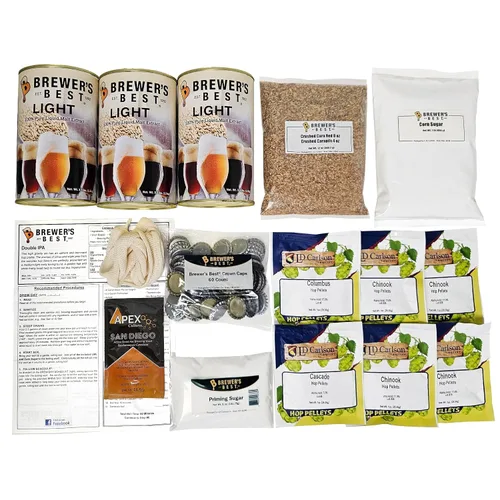 Vista 5 de Brewer's Best Kit de ingredientes de cerveza doble IPA