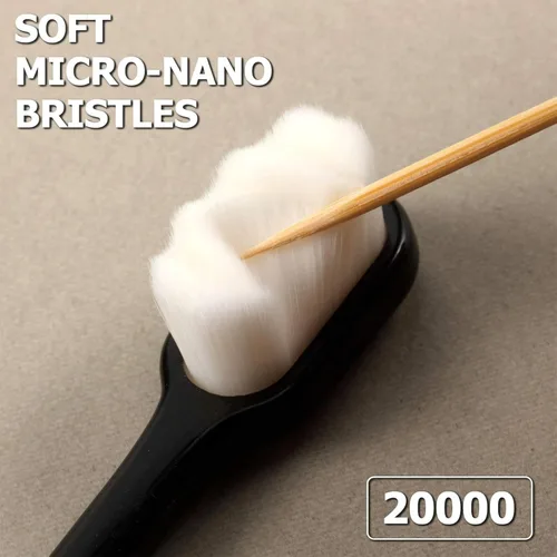Vista 4 de Boao 4 cepillos de dientes extrasuaves para personas sensibles con 20000 micro cerdas nano para adultos embarazadas recesión ancianos, protege