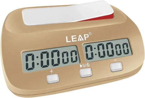 Vista 7 de LEAP Reloj de Ajedrez Digital, Temporizador de Ajedrez Profesional para Jugadores de Juegos de Mesa, Cuenta Regresiva/Progresiva con Función
