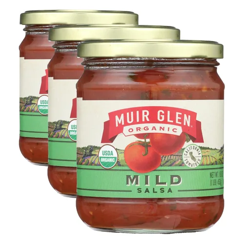 Vista 12 de Muir Glen Salsa mediana orgánica certificada por USDA, 16 onzas