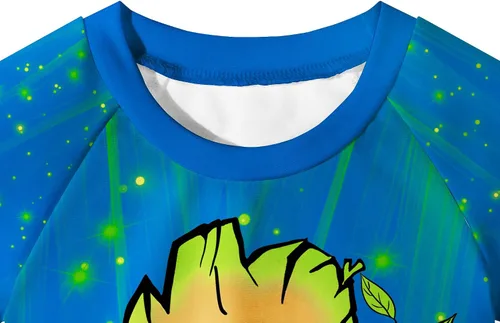 Vista 2 de Conjunto de trajes de baño para niños, lindo disfraz de película de dibujos animados, traje de baño para niños, traje de baño y camisa con sombrero
