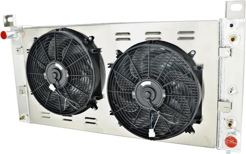 Vista 3 de Radiadores de aluminio CU2370 para GMC Yukon XL/Chevy Silverado 1500 2500 3500 Avalanche Suburban Tahoe Cheyenne Sonora Cadillac Radiador de 4 filas