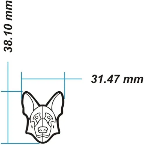 Vista 2 de Damorr Dog Croc Charms German Shepherd Yorkshire Yorkie Compatible with Croc Clogs (2 pack)