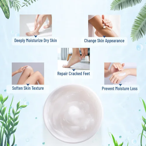 Vista 3 de Crema de urea, loción 40% para el cuidado de los pies para talones agrietados, talones agrietados, super, áspero, pies secos y callosos, suaviza