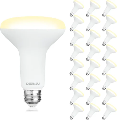 Vista 15 de DEGNJU Paquete de 6 bombillas LED empotradas BR30, bombillas de inundación regulables para interiores, CRI80 7 W, equivalente a 65 W, 2700 K, blanco